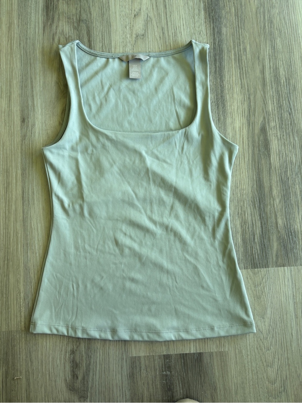 H&M Light Sage Scoop Neck Tank Top